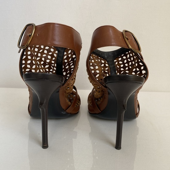 Roger Vivier Epin’ Elle Filoche Leather High Heels Size 38 - Picture 6 of 16